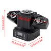Moving Head Light Rotating Disco Ball Laser Beam Strobe Remote DMX Stage Light