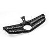 ABS Gloss Black Chrome Front Bumper Grille Fit C-Class Benz W204 C300 C350 08-14