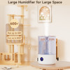 Humidifiers for Bedroom Large Room Home,(7.8L) Cool Mist Top Fill Essential Oil Diffuser for Baby & Plants&Pet, Large capacity dual mist outlet With UV sterilization