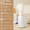 2500 Sq. ft Dehumidifier for Basement and Large Room, 26 Pints Dehumidifiers for Home with Drain Hose, Intelligent Humidity Control, 3 Modes, 24H Timer, Ideal for RV, Bathroom, Bedroom