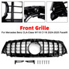 Black Front Bumper Grille Grill Fit Mercedes CLA-Class W118 C118 2024-2025