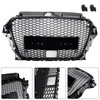 RS3 Style Front Bumper Grill Grille Fit Audi A3 Sline S3 2013-2016 With ACC