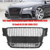 RS5 Style Hood Henycomb Sport mesh Grill Grille Fit AUDI A5 S5 B8 2008-2012