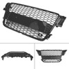 RS5 Style Hood Henycomb Sport mesh Grill Grille Fit AUDI A5 S5 B8 2008-2012