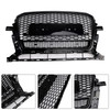 Gloss Black Front Honeycomb Bumper Grille Grill Fit Audi Q5 2013-2017