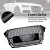 RS4 Style Front Bumper Grille Grill Fit Audi A4 S4 B8.5 2013-2016 w/ Quattro