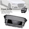 RS4 Style Front Bumper Grille Grill Fit Audi A4 S4 B8.5 2013-2016 w/ Quattro