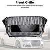 RS4 Style Front Bumper Grille Grill Fit Audi A4 S4 B8.5 2013-2016 w/ Quattro