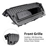 RS4 Style Front Bumper Grille Grill Fit Audi A4 S4 B8.5 2013-2016 w/ Quattro