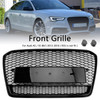 RS5 Style Honeycomb Front Bumper Grille Grill Fit Audi A5 S5 B8.5 2013-2016