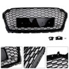 RS5 Style Sport Front Honeycomb Grill Grille Fit Audi A5 S5 B9 2017-2019