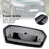 RSQ5 Style Front Honeycomb Mesh Grille Grill Fit Audi Q5 SQ5 2018-2020
