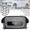 RSQ3 Style Front Honeycomb Mesh Grille Fit Audi Q3 2011-2015 Gloss Black