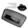 RS8 Style Front Bumper Grille Honeycomb Grill Fit Audi A8 S8 2015-2017 Black