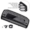 RS6 Style Honeycomb Mesh Front Grille Grill Fit Audi A6 S6 C7 2016-2018 Black