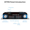 3 in 1 720W 4CH High-Power Mini Sm Amplifier Home Car 12V 220V Hifi Bluetooth