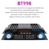 3 in 1 720W 4CH High-Power Mini Sm Amplifier Home Car 12V 220V Hifi Bluetooth