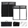 Portable DJ Facade Table Station 45"x42" Event Booth Facade Metal Foldable Frame