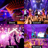200W Moving Head 12 LED Rotating Beam Stage Light RGBW DJ Disco Party DMX US