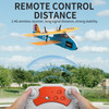 KF801 2.4G Remote Control Glider With Cool Light Flying Airplane Toy Yellow