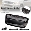 Black Front Upper Bumper Grille Grill Fit Ford Explorer 2006-2010 With Light