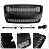 Black Front Upper Bumper Grille Grill Fit Ford Explorer 2006-2010 With Light