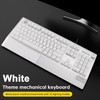 K1000 Mechanical Keyboard Wired 104-key Red Switches Gaming E-Sports Customized