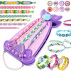 Friendship Bracelet Making Kit DIY Art Craft 6-12 Year Girl Birthday Gift Purple