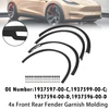 4X Front Rear Fender Molding For Tesla Model Y 2025-2026