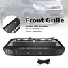 Matte Black Front Bumper Grille Grill Fit Ford Transit Custom 2013-2017 W/LED