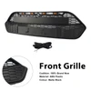 Matte Black Front Bumper Grille Grill Fit Ford Transit Custom 2013-2017 W/LED