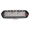 Matte Black Front Bumper Grille Fit Ford Transit Custom Trail 2018-2023 W/3LED