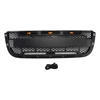 Matt Black Front Bumper Grill Grille Fit Ford Ranger 2001-2003 With LED Light
