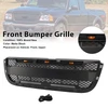 Matt Black Front Bumper Grill Grille Fit Ford Ranger 2001-2003 With LED Light