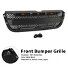Matt Black Front Bumper Grill Grille Fit Ford Ranger 2001-2003 With LED Light