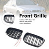 Gloss Black Front Kidney Grill Grille Fit BMW 5 Series E39 1998-2003 W/LED