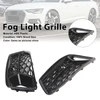2PCS Front Bumper Grill Grille Fog Light Cover Fit Audi A6 C8 2019-2023