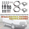 Exhaust Manifold to Turbo Hardware Stud Nut Kit for Ford 3.5L EcoBoost V6