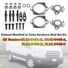 Exhaust Manifold to Turbo Hardware Stud Nut Kit for Ford 3.5L EcoBoost V6