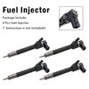 4Pcs Fuel Injector For Mercedes-Benz E-Class E 320 1999-2002 0445110201