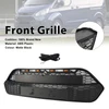 Matte Black Front Bumper Grille Grill Fit Ford Transit Custom 2013-2017 W/LED