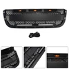 Matt Black Front Bumper Grill Grille Fit Ford Ranger 2001-2003 With LED Light