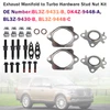 Exhaust Manifold to Turbo Hardware Stud Nut Kit for Ford 3.5L EcoBoost V6