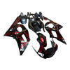 Amotopart Fairings Yamaha YZF-R6 Black & Red Flame R6 Racing (1998-2002)