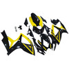 Amotopart Fairings Suzuki GSXR 600 750 Black & Yellow GSXR Racing  (2006-2007)