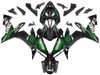 Fairings Yamaha YZF-R1 Black & Green Flame R1 Racing (2004-2006)
