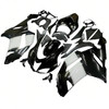 Amotopart Fairings Kawasaki ZX6R ZX636 Black White West Ninja Racing  (2007-2008)