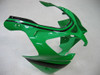 Amotopart Fairings Kawasaki ZX 9R Green Black No.14 ZX9R Racing  (2000-2001)