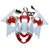 Amotopart Fairings Suzuki GSXR 600 750 White & Red Lucky Strike Racing  (2004-2005)