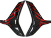 Amotopart Fairings Honda CBR 600 RR Black & Red Flame Racing (2009-2012)